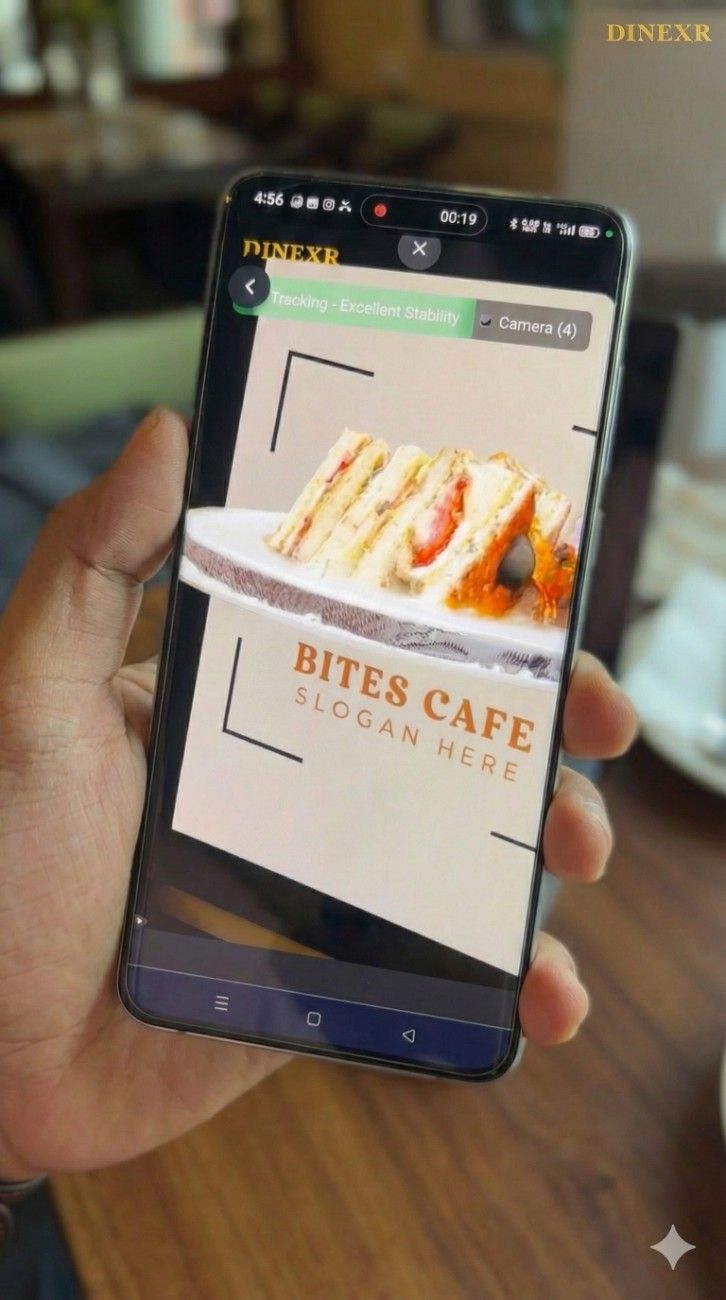AR visualization on table